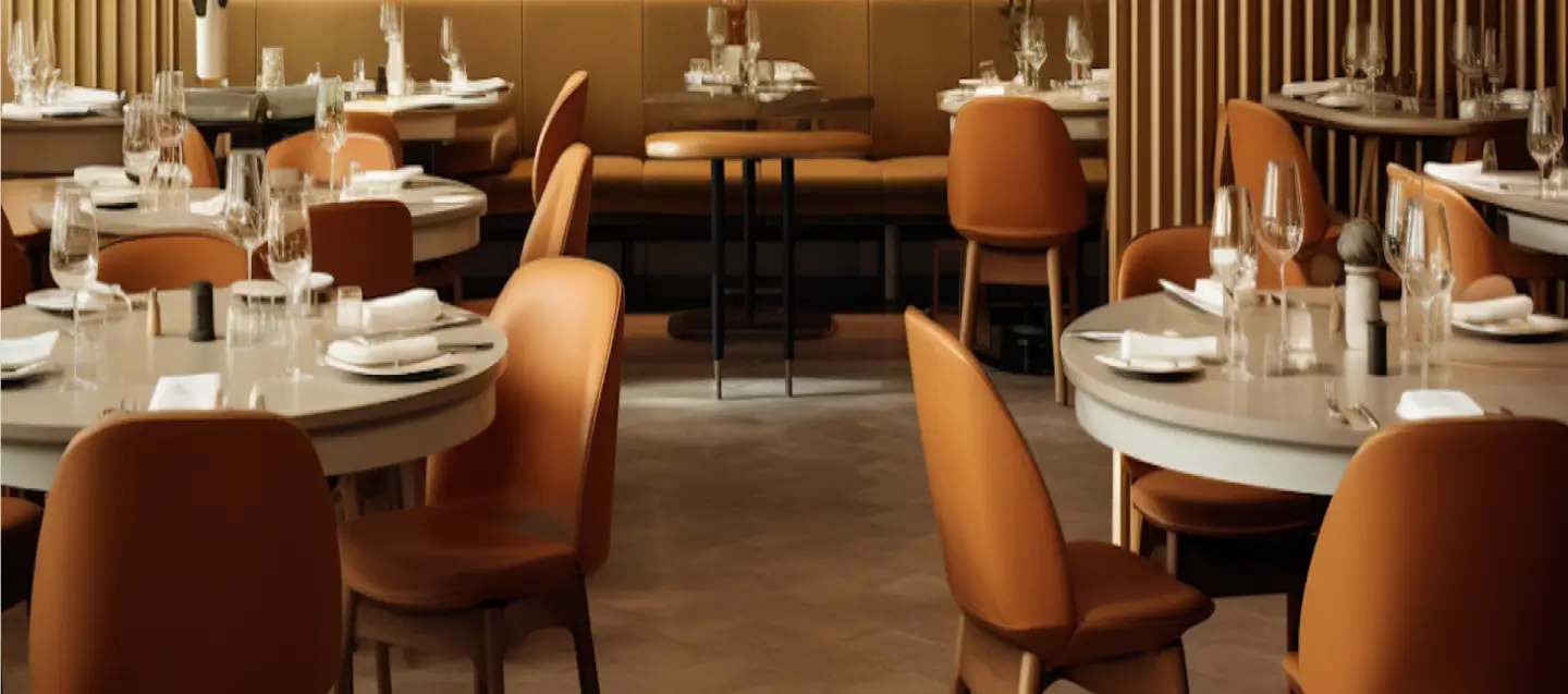 Main category page image of empty restaurant